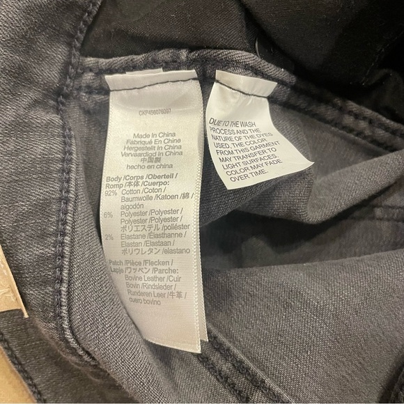 Women’s Madewell Dark Gray Wash Stovepipe Jeans Size 32P New With Tags - Picture 10 of 13